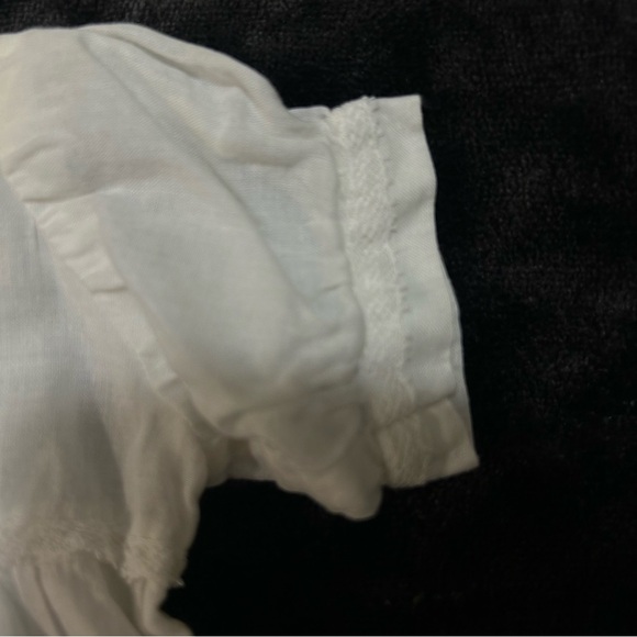 Vintage White Infant Dress with Pink Floral Embroidery - Picture 4 of 8